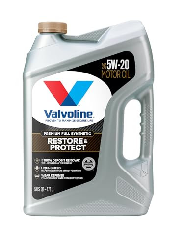 Valvoline Restore & Protect Full Synthetic 5W-20 Motor Oil 5 QT, Case of 3 - size: 5 QT, Pack of 3, style: Restore & Protect