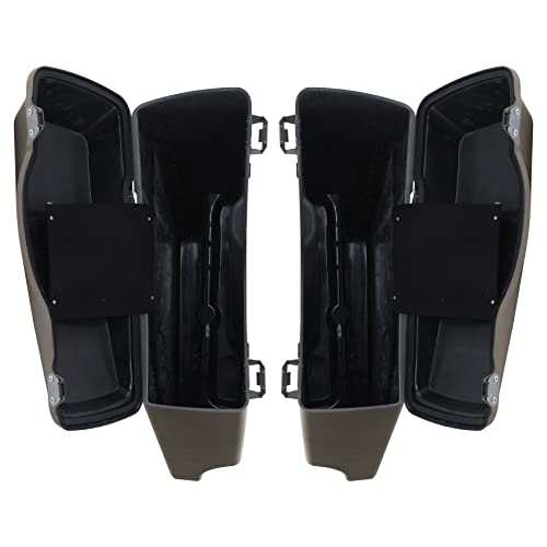 Green-L ABS 5" Stretched Saddlebag Fit for Harley Touring 1993-2013 - color: Pewter 2#