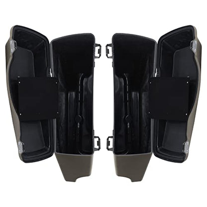 Green-L ABS 5" Stretched Saddlebag Fit for Harley Touring 1993-2013 - color: Pewter 2#