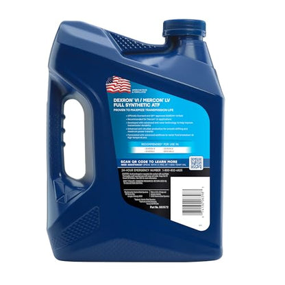 Valvoline DEXRON VI/MERCON LV (ATF) Full Synthetic Automatic Transmission Fluid 1 GA, Case of 3 - size: 1 GA, Case of 3