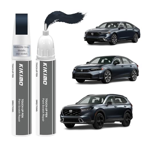 KIKIMO for Honda Touch Up Paint(Meteorite Gray Metallic(NH-904M)) - color: Meteorite Gray Metallic(NH-904M) for 2025 CR-V/2025 CIVIC/2025 Accord