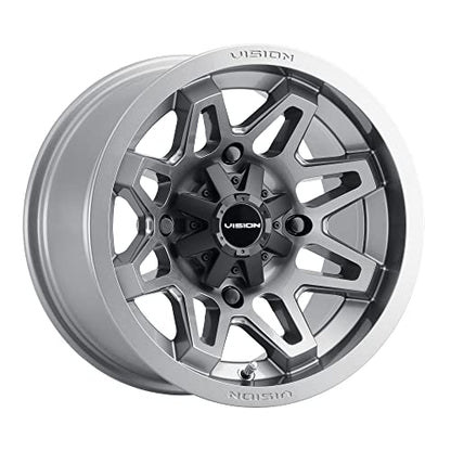 Vision 416 Seven UTV 12x7 4x156 +2.5mm Gunmetal Wheel Rim 12" Inch