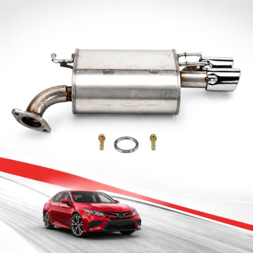 21005 Left Rear Exhaust Muffler for 2018-2022 Toyota Camry 2.5L/3.5L E416H - size: Camry 2.5L/3.5L XSE Left