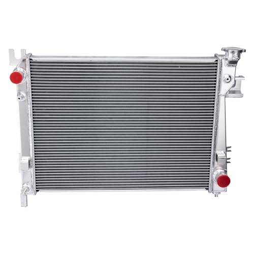 3 Row All aluminum Radiator Compatible with 2004-2009 Dodge Ram 1500/2500/3500 Pickup 5.7L V8 Models (AT) 44mm Core Thickness, Automotive Performance Radiators, Crossflow Radiator