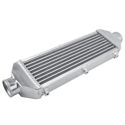 Universal Intercooler 24.5''x7.5''x2.8" Front Mount Intercooler 2.6'' Inlet and Outlet Aluminum Turbo Intercooler Direct Replacement for Any Turbo Charger system - size: 24.5''x7.5''x2.8" 2.6''