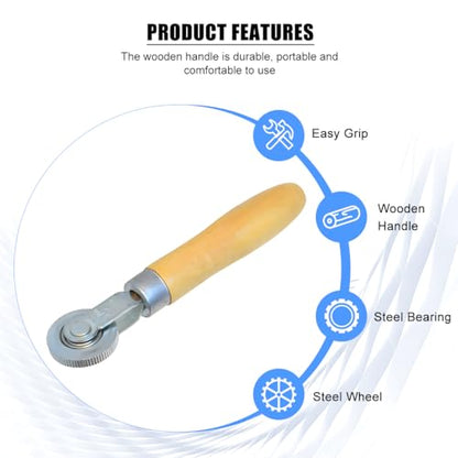 Zpana 31PCS Car Tire Patch Roller Kit, 32/45/58 mm Round Vehicle Tire Puncture Repair Set with Patch Roller, Automotive Tyre Repair Stitcher Tool, Universal for Motorcycle Bike Truck