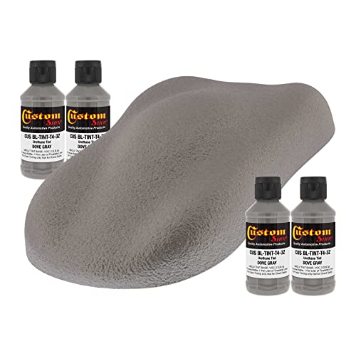 Custom Coat 3 Ounce, Dove Gray, Bed Liner Tint Concentrate, 4 Pack - color: Dove Gray, size: 3-Ounce (Pack of 4)