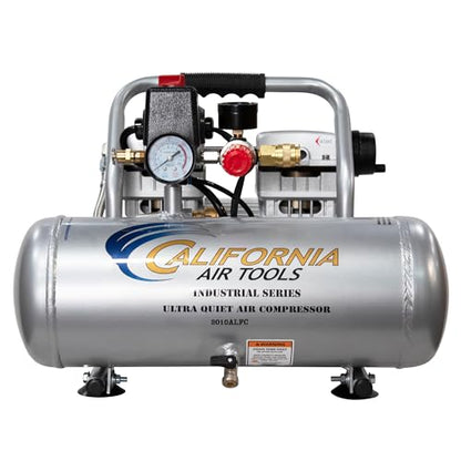 California Air Tools 2010ALFC 1.0 HP Ultra Quiet and Oil-Free Air Compressor, 2 Gallon Aluminum Tank, 60 dBA Noise Level, Industrial Series - style: Aluminum Tank w/Long Life Motor