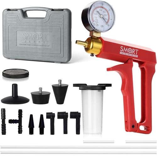 SMART JERRY Brake Bleeder Kit with Hand Vacuum Pump, 2026 Quality Upgraded
