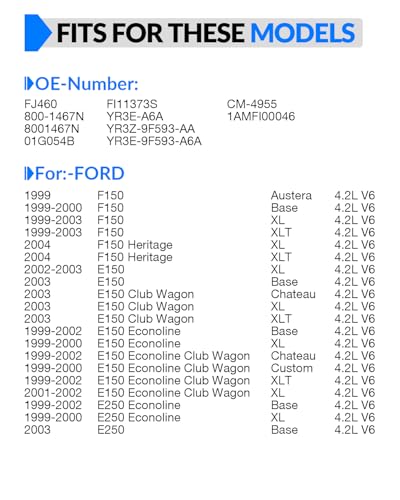 FJ460 Fuel Injectors 4.2L V6 Fits For:-Ford F150 1999-2003 - size: FJ460(6)