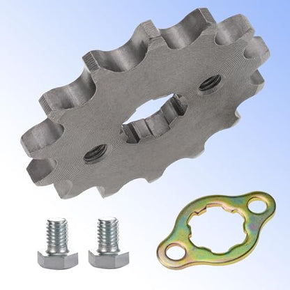 420 14T 17mm Motorcycle Front Engine Sprocket fits for 50cc 70cc 90cc 110cc 125cc 140cc 160cc Z50 CT70 Pit Dirt Mini Bikes Go Kart Trail Roketa Sunl Lifan Chinese Quad ATVs 4 Wheeler Moped - color: 420-14T