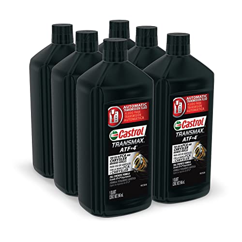 Castrol Transmax ATF+4 Automatic Transmission Fluid, 1 Quart, Pack of 6