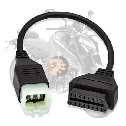 OBD2 Adapter Fit for KTM 6 Pin to 16Pin Motorcycle Diagnostic Cable