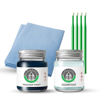 ERA Paints - PBU/KBU - True Blue Pearl for JEEP Exact OEM Color Match Automotive Touch Up Paint for Cars - Scratch & Chip Repair for Metal & Plastic - Essential Kit - Made in USA - style: Jar - Essential Kit