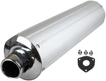 Motorcycle Exhaust Muffler Silencer Pipe for for 4 Stroke Chinese GY6 125cc 150cc Moped Scooter Go Kart Taotao Peace JCL Qingqi - color: Muffler