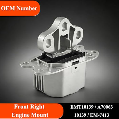 A70061 A70062 A70063 3‑Pcs Engine & Transmission Mount Set
