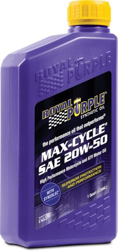 Royal Purple 12316 Max Cycle 20W-50 High Performance Synthetic Motorcycle Oil - 12 Quart - size: 12 Quart