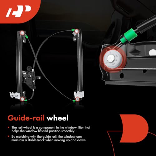 A-Premium Front Driver Side Power Window Regulator with Motor (6-Pin) - style: Front Driver Side (LH)