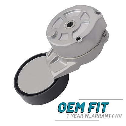 IRONTEK 4898755 Belt Tensioner Assembly with Pulley fit for Saab (1999-2003 9-3/1999-2009 9-5) #38226 305355 49313 20912A18 4671426 - size: 4898755
