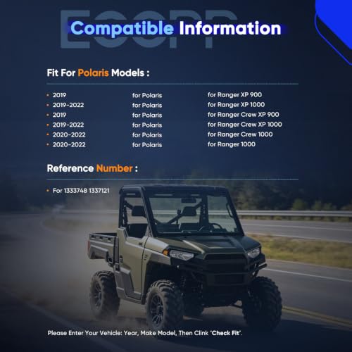 ECCPP Rear Left Right CV Axle for Polaris Ranger XP 900 2019