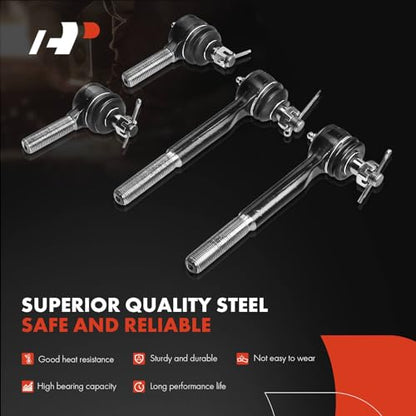 A-Premium 5Pcs Front Suspension Kit, Inner Outer Tie Rod End, Center Link,