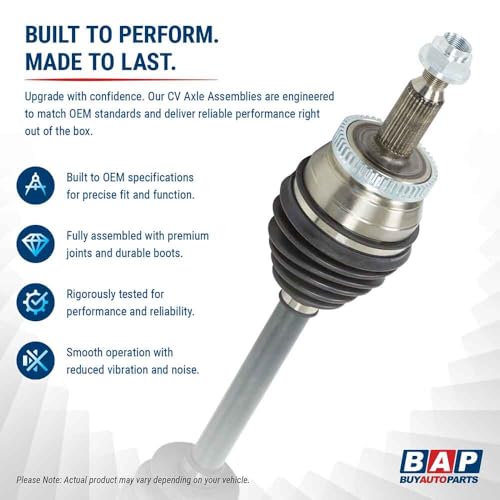 High Articulation Front CV Axle Shaft For Dodge Ram 1500 2006 2007 2008 2009 2010 2011 - Designed For Lifted Trucks! - BuyAutoParts 90-06272N New