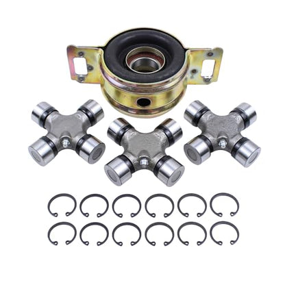 Drive Shaft Center Support Bearing and U-Joints kit for Toyota