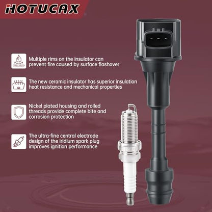 UF551 Ignition Coils & Spark Plugs Tune Up Kit, 8 Pack - size: UF551 & Spark Plugs
