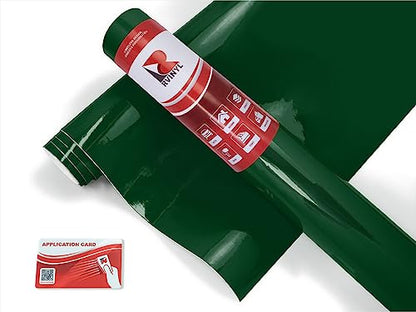 Avery Dennison SW900 792-O Gloss Dark Green Supreme Wrapping Film Vinyl Vehicle Car Wrap Sheet Roll - (12" x 60" w/Application Card) - color: Gloss Dark Green, size: 1ft x 5ft