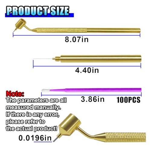 100PCS 0.5mm Touch Up Paint Brushes for Car Scratch Detail Repair