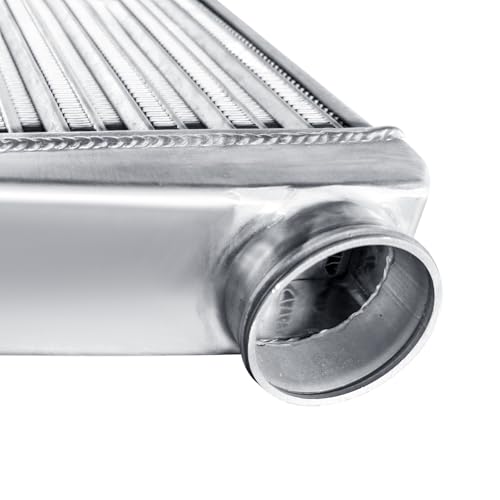 Universal Intercooler 31''x13''x3.3" Front Mount Intercooler 3'' Inlet and Outlet Aluminum Turbo Intercooler Direct Replacement for Any Turbo Charger system - size: 31''x13''x3.3" 3''