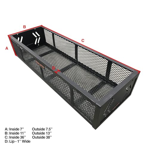 Kolpin 53360 ATV Front Rack Gear Basket, Black