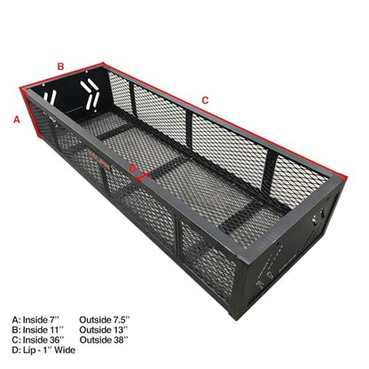 Kolpin 53360 ATV Front Rack Gear Basket, Black
