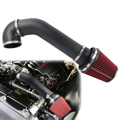 4'' LS Swap Cold Air Intake for LS1 LS2 LSX Camaro Chevelle - color: Black