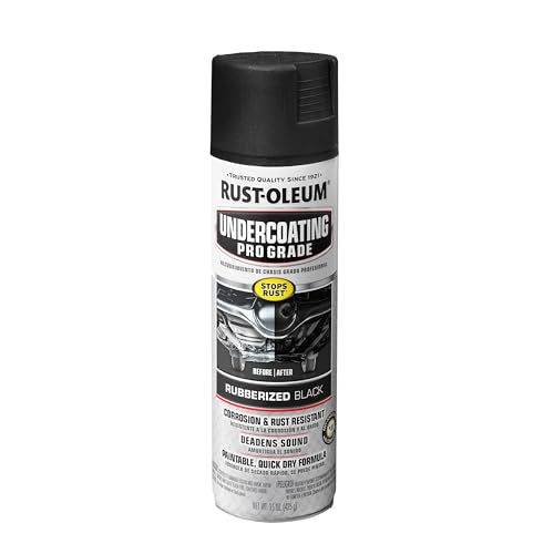 Rust-Oleum Stops Rust Pro Grade Rubberized Black Undercoating Spray - size: 15 Ounce (Pack of 1), style: Undercoating Spray