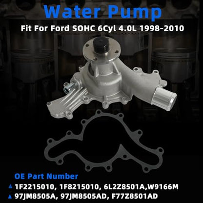 Engine Timing Chain Kit w/Water Pump Oil Pump Fit For Ford Explorer 1997-2010 Ranger 2001-2011 Mustang 2005-2010 For Mercury Mountaineer 03-10 Mazda B4000 01-09 4.0L V6 F77Z8501AD