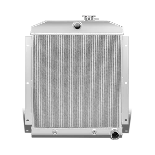 DNA Motoring RA-CHEVYT47-3 3-Row Full Aluminum Radiator Compatible with 47-54 Pickup/Suburban L6 Models,19.75" x 20.75" x 2.25",1.50"Inlet/1.75"Outlet - style: 47-54 Suburban L6