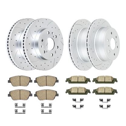Acinoparts Front and Rear Brake Kit for Cadillac Escalade ESV EXT Chevrolet - size: HMBK20201