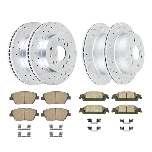 Acinoparts Front and Rear Brake Kit for Cadillac Escalade ESV EXT Chevrolet - size: HMBK20201