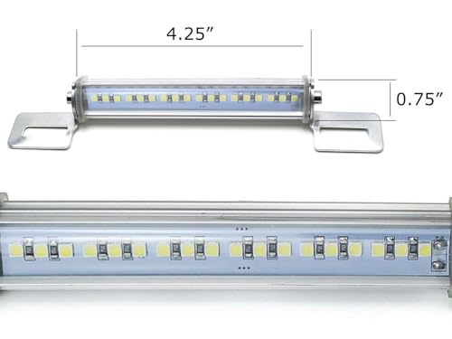 iJDMTOY Universal Frame Mount LED License Plate Light For Motorcycle Bike - style: White