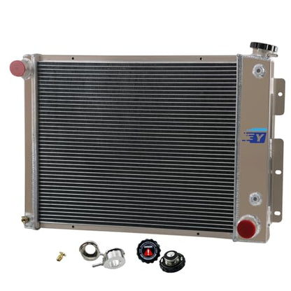 3 Row Aluminum Radiator for 1967-1969 Chevrolet Camaro Pontiac Firebird V8 CC337, Full Performance Aluminium Radiators, Automotive Replacement Radiator