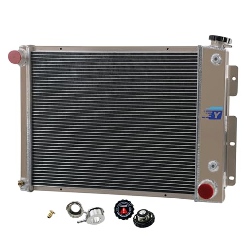 3 Row Aluminum Radiator for 1967-1969 Chevrolet Camaro Pontiac Firebird V8 CC337, Full Performance Aluminium Radiators, Automotive Replacement Radiator