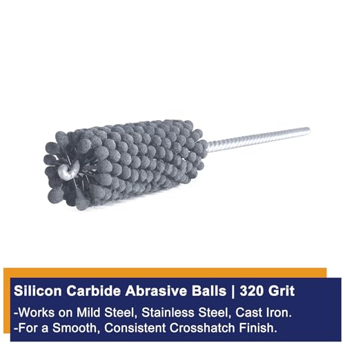 Garhgi 7/8 Inch (22.2mm) Cylinder Hone Tool with 320 Grit SC Ball - size: 0.875"(22.2mm), style: 320 Grit