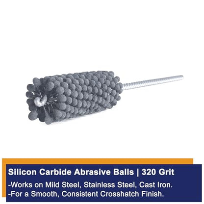 Garhgi 7/8 Inch (22.2mm) Cylinder Hone Tool with 320 Grit SC Ball - size: 0.875"(22.2mm), style: 320 Grit