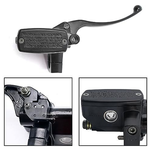 MDEOOSKY Motorcycle Brake Master Cylinder Clutch Lever 1" (25mm) Left & Right Brake Clutch Master Cylinder Replacement for Honda Kawasaki Suzuki Yamaha (Black)