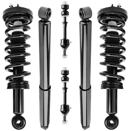 Detroit Axle - RWD Struts Shocks Kit for 2005 2006 2007 2008 Ford F-150 - size: 6AQS47259-V1/ strut shock sway kit