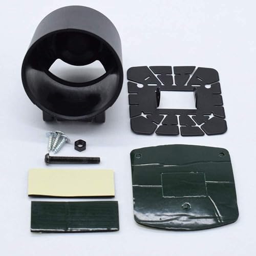 AUTOXBERT 52mm 2" Universal Single Gauge Pod Swivel Dash Mount - Automotive Replacement Housing Meter Cup - Black - color: Single Hole