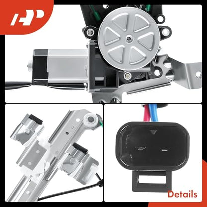 A-Premium Rear Driver Side Power Window Regulator with Motor Assembly - style: Rear Driver Side