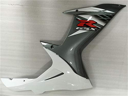 YTL White Grey Full Fairing Fit for Suzuki 2011-2026 GSXR 600/750 - color: 003 White Grey