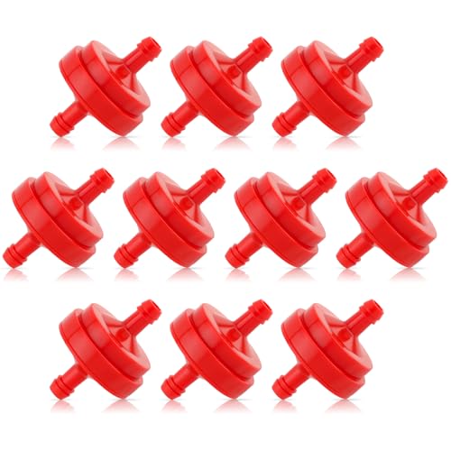10 Pack Lawn Mower 1/4 Inch Inline Gas Fuel Filter